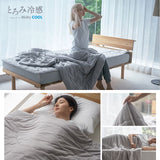夏用 掛け布団 Melty Cool 冷感 ひんやり コンフォーター 肌掛け ケット 洗濯ネットになる収納バッグ付き 肌掛け布団 肌布団 夏布団 肌ふとん 夏用寝具 冷感寝具 ひんやり寝具 とろみ冷感 接触冷感 涼感 クール シルクタッチ 春夏おすすめ