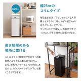 オゾン消臭機能付 電動 ダストボックス 42L ゴミ箱 自動開閉 45Lゴミ袋対応 スライド式 人感センサー付き 電池 角型 スリム 省スペース