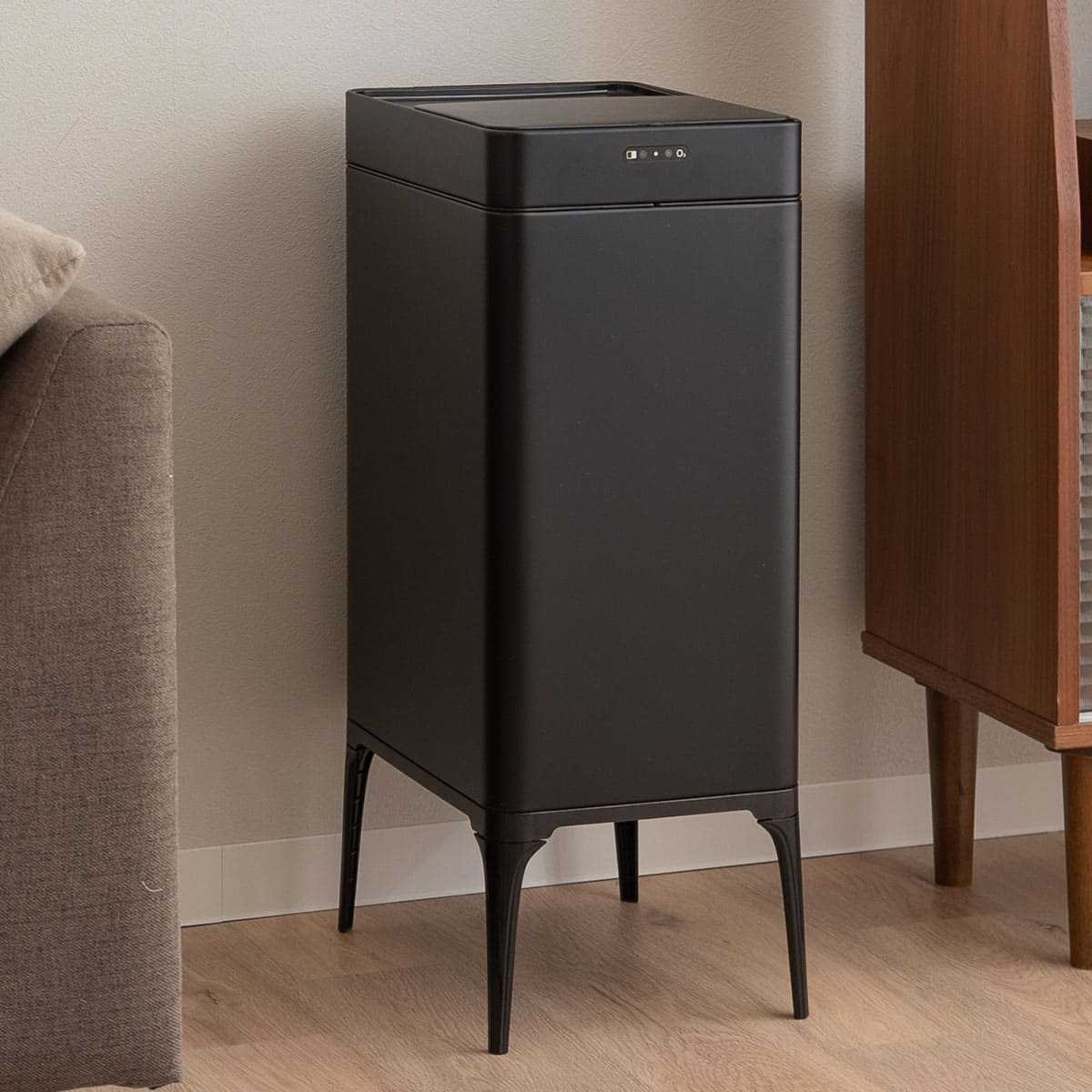 オゾン消臭機能付 電動スライドダストボックス ゴミ箱 20L 30L