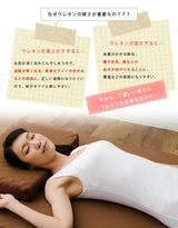 ◆廃版◆3つ折り敷き布団 ダブルサイズ 高反発ウレタン 女性向け・寝返りしやすい