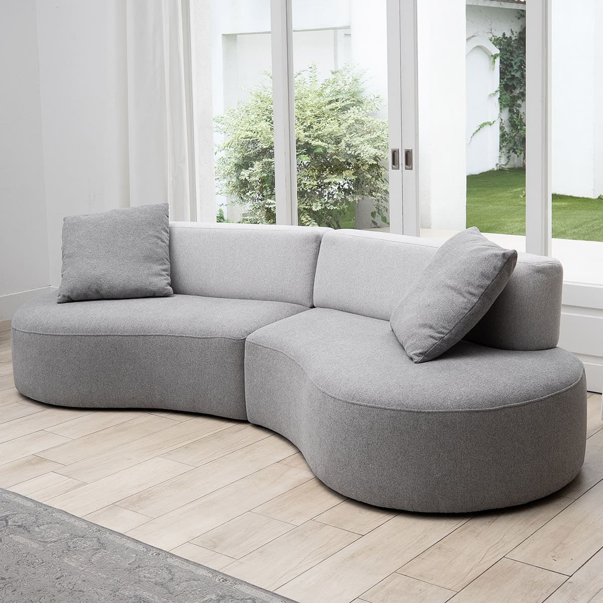 ソファ フロアソファ 幅266cm 4人掛け 3人掛け ゆったりサイズ