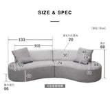 寝るソファ フロアソファ ローソファ リビングソファ ダイニングソファ ソファ ベッド ゆったりサイズ クッション付き 4人掛け 3人掛け