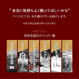 羽毛布団 スーパーロングシングル 日本製 エクセルゴールドラベル フランス産ホワイトダックダウン90％ 非圧縮 新合繊生地使用 軽量 収納ケース付き ループ付き