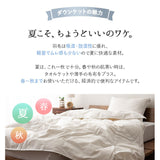 羽毛肌掛け布団 ダブル 日本製 エクセルゴールドラベル ダウンケット 羽毛布団 フランス産ホワイトダックダウン90％ 非圧縮 新合繊生地使用 軽量 収納ケース付き ループ付き