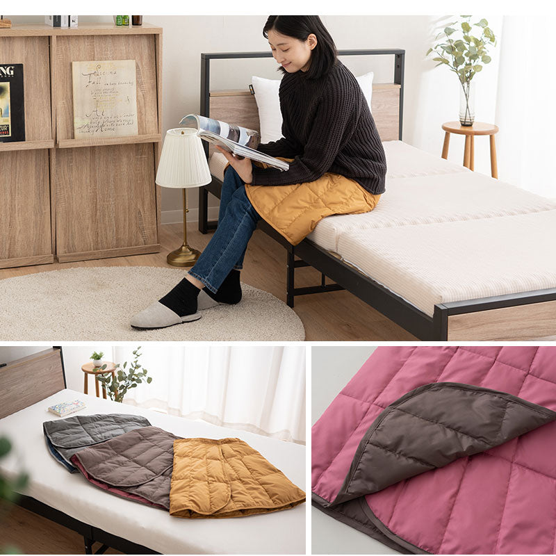 EMOOR DOWN】 洗える 羽毛 巻きスカート ラップスカート ひざ掛け