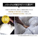 羽毛布団 キング 日本製 プレミアムゴールドラベル ポーランド産ホワイトグースダウン95％ 非圧縮 抗菌 防臭 収納ケース付き ループ付き