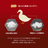 羽毛布団3点セット シングル （羽毛布団・敷き布団・枕） 日本製 エクセルゴールドラベル フランス産ホワイトダックダウン90％ 収納ケース付き 抗菌 防臭 防ダニ