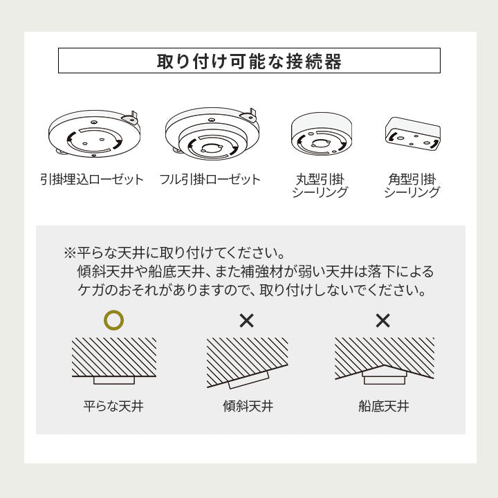 シーリングライト Type.A 6畳 8畳 スポットライト LED対応 | 寝具