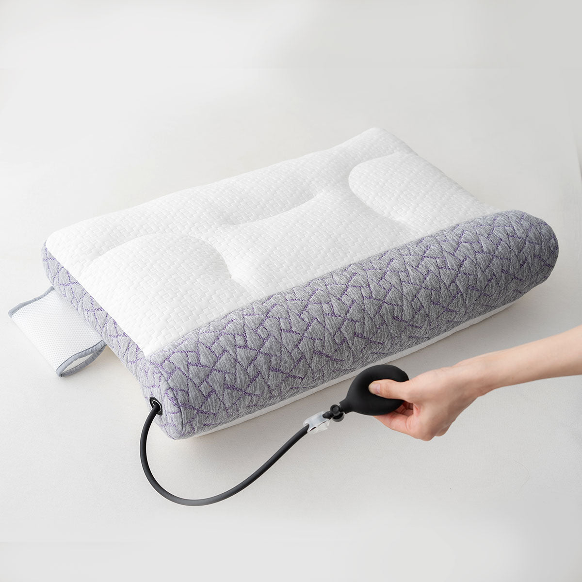 フィットネスピロー 40×60cm 高さ調節可能 エアー ボディケア 枕