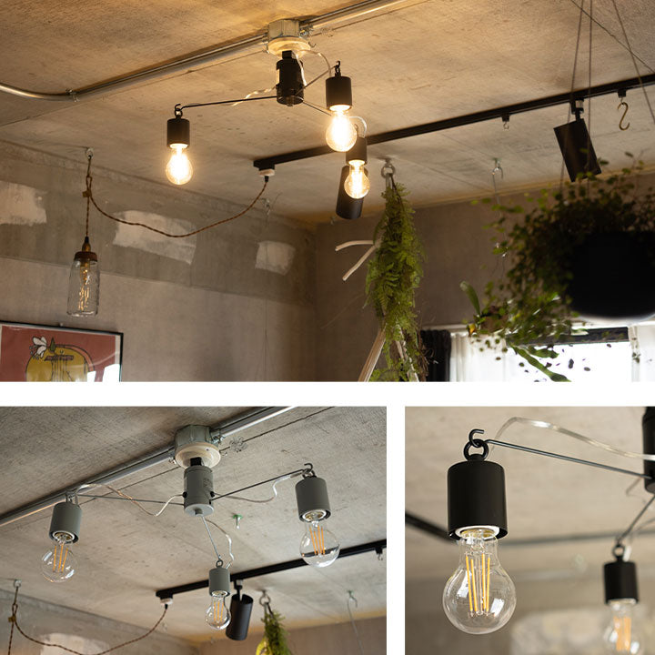 シーリングライト スポットライト 6畳 LED電球付き 1年保証付き