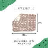 ガーゼケット ベビー サイズ 90×120cm ハーフ マトリョーシカ柄 スカル柄 日本製 綿100% 6重織 ガーゼ 丸洗い