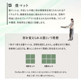 畳マット い草マット 幅70cm 正方形 4枚セット 6枚セット 天然い草 防カビ 消臭 空気洗浄 湿度調整 吸汗 滑り止め付き マット ラグ 敷物 下敷き 軽量 コンパクト 洋室 和室 敷くだけ