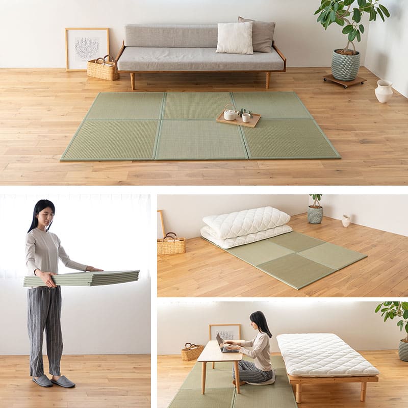 【12月中取りに来られる方】畳マット70cm×70cm7枚 イケヒコ 畳 置き畳 畳マット ユニット畳 国産 フローリング 敷くだけ