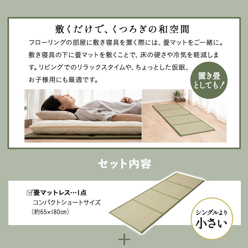 畳マット 敷き寝具 2点セット