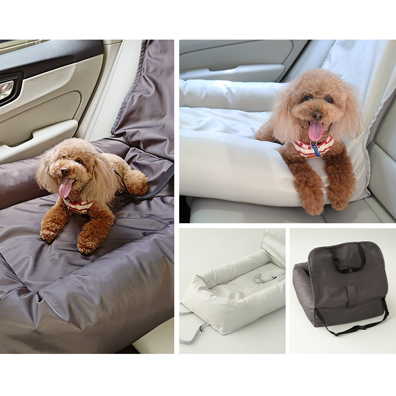 後部座席用 ペットベッド カーベッド 小型犬 中型犬 撥水 車載