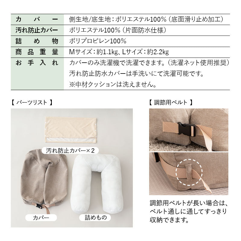 誤嚥・床ずれ防止 コの字型 介護用ドッグベッド 防水カバー付き 小型犬