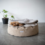 ラグジュアリーベッド 専用カバー Lサイズ 滑り止め付き 洗い替え 予備 ベッドカバー ねどっこ 円形 丸型 ラウンド 犬 猫 ペット ベッド ブランケット 小型犬 あったか もこもこ ふわふわ 冬用 寒さ対策 防寒対策