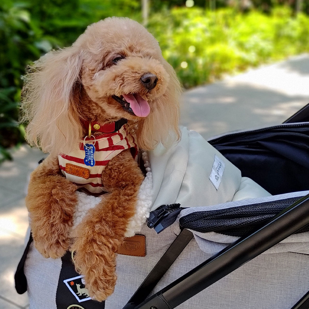 シュラフ バギーベッド 小型犬 収納ポーチ付き ブランケット付き 防寒 撥水 洗える バギー用ベッド カート用ベッド ドライブベッド ペットベッド ドッグベッド 犬用 ペット用 移動 おでかけ ペット用品
