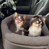 ドライブベッド 2頭対応 ゆったり ダブル ペットソファ カーベッド ペットシート ペットベッド ペット用 ドライブボックス 犬 猫 小型犬用 いぬ ねこ お出かけ 座席シート