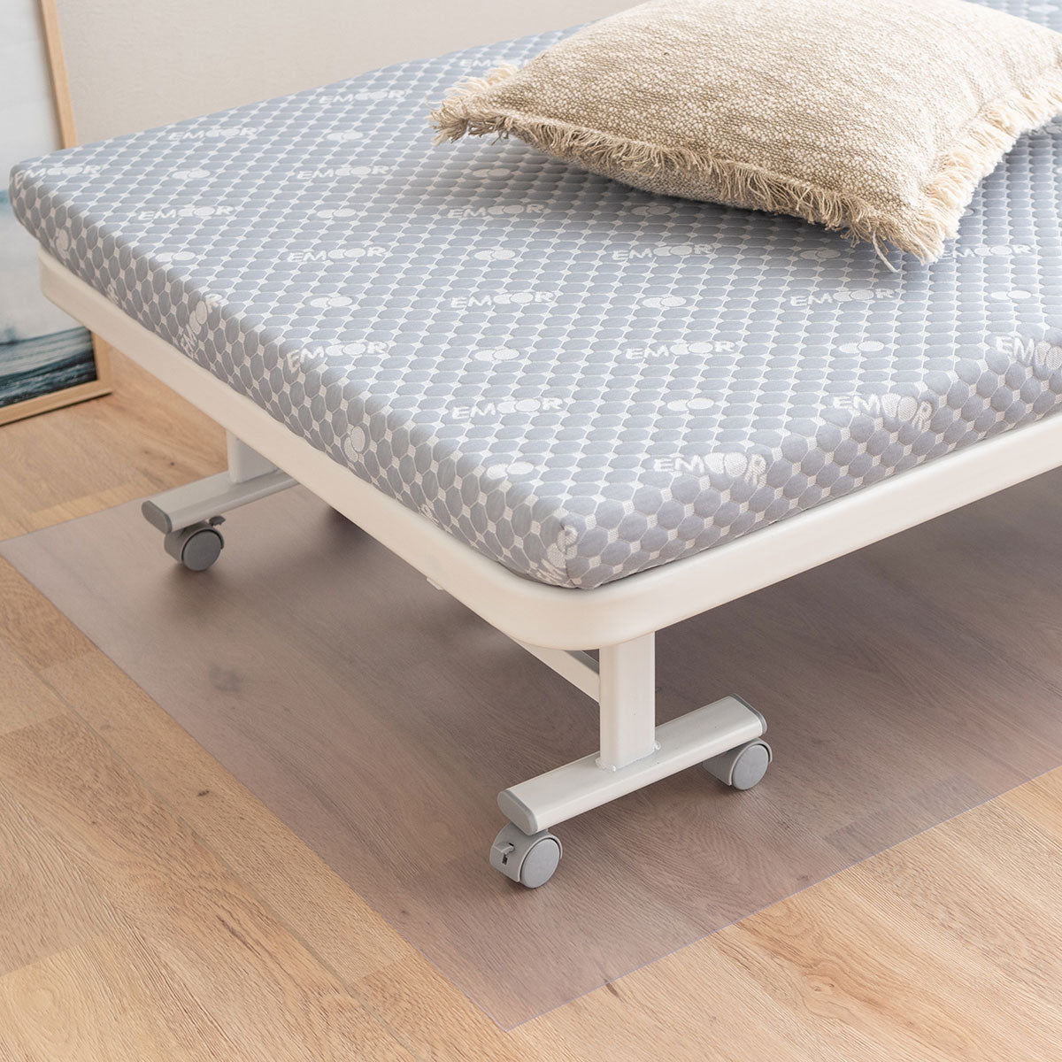 保護マット 撥水 クリア 100×200cm 折りたたみベッド用 日本製 | 寝具