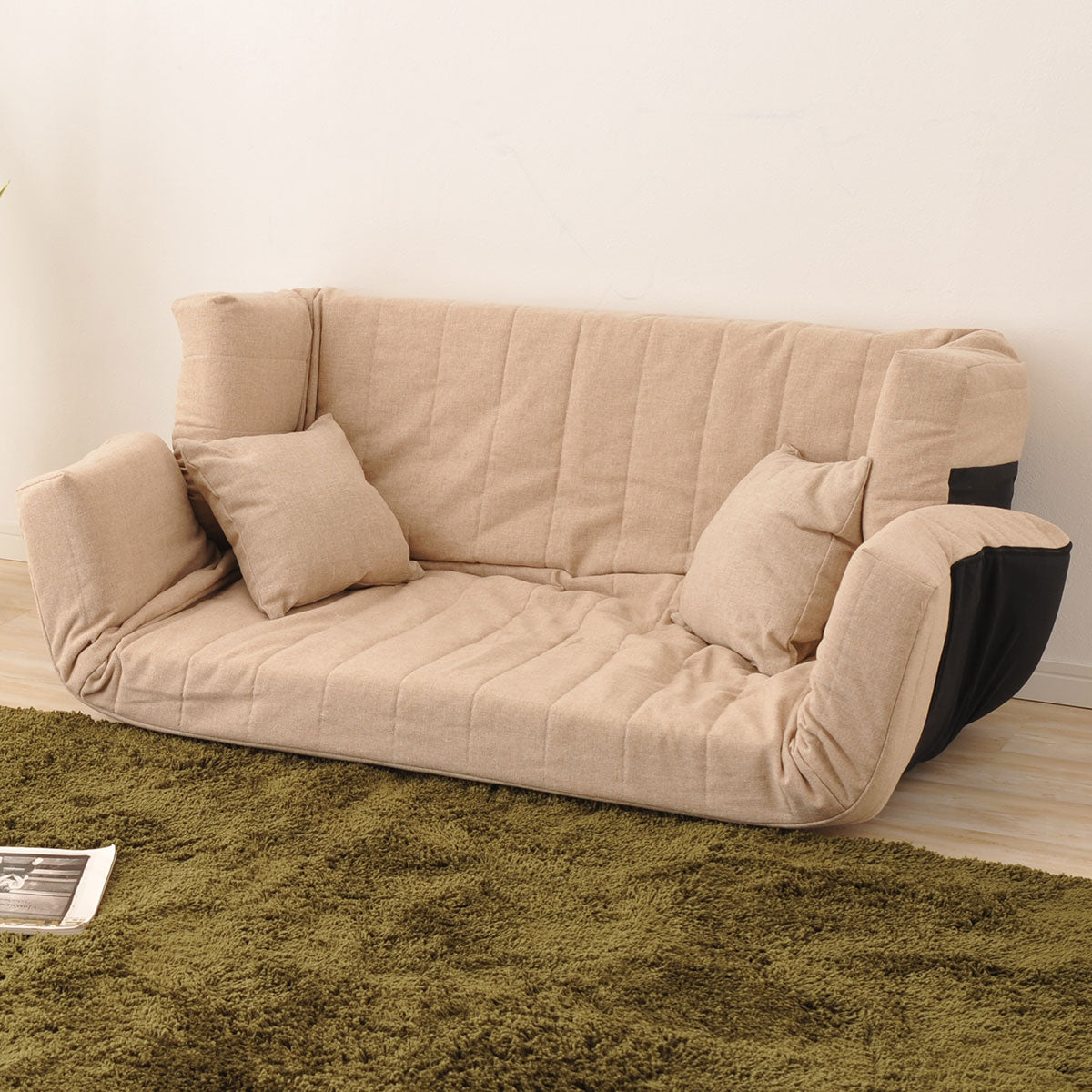 フロアソファ リクライニング コンパクト 低反発 日本製 楽天市場】フロアソファ 日本製 ローソファ 簡易ベッド ロータイプ