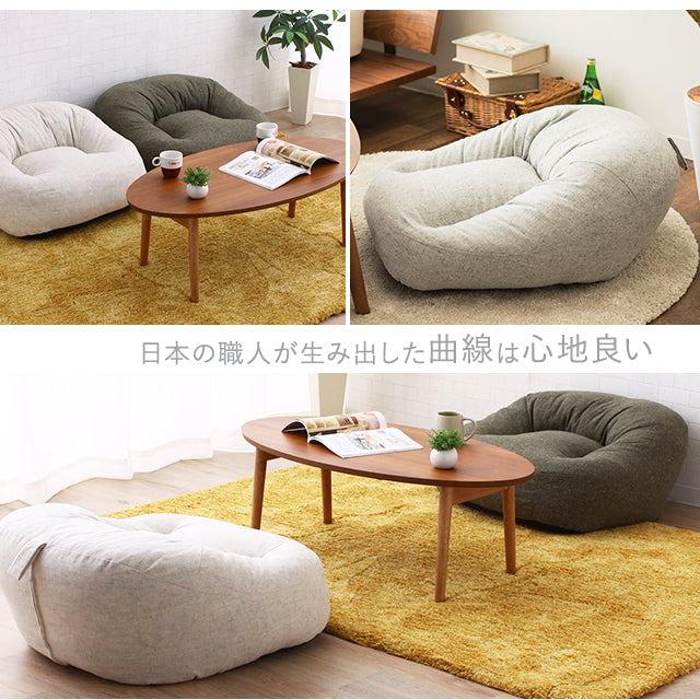 あぐらがしやすい あぐら座椅子 ローソファ 省スペースサイズ MUFFY