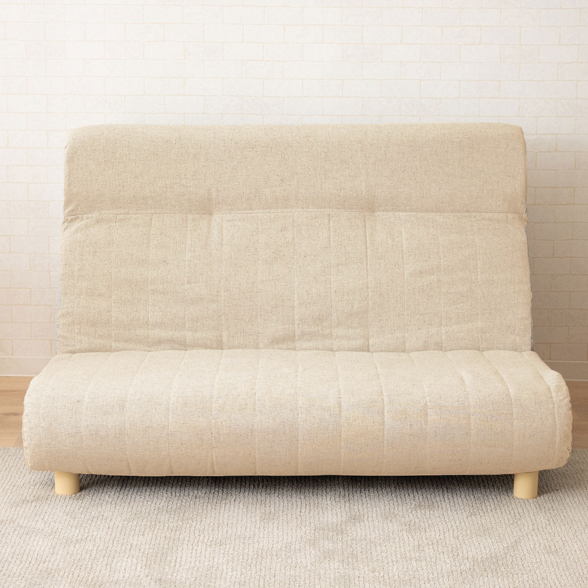 Testa】 低反発リクライニングソファ 2人用 ハイバック～フラット 脚