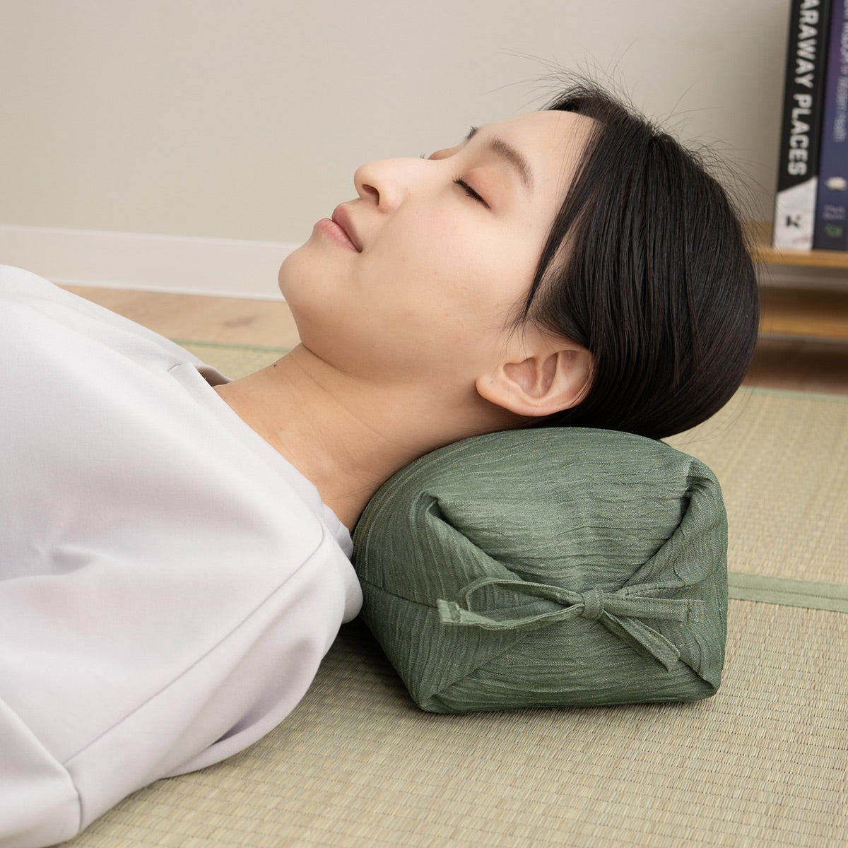 木綿シルク綿巻そば殻枕(内閣総理大臣賞受賞)☆天然素材 そばがら枕 36×17cm 近江の麻 そば殻 日本製 高さ調節 長方形 かため