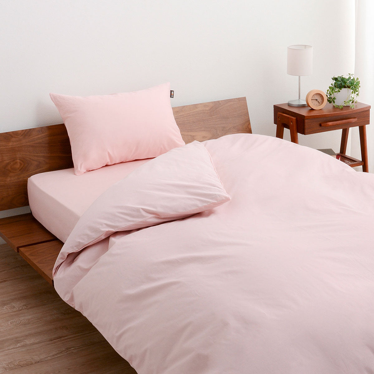 シモンズのピンクのボックスシーツ（綿100%） シモンズのピンクのボックスシーツ（綿100%）