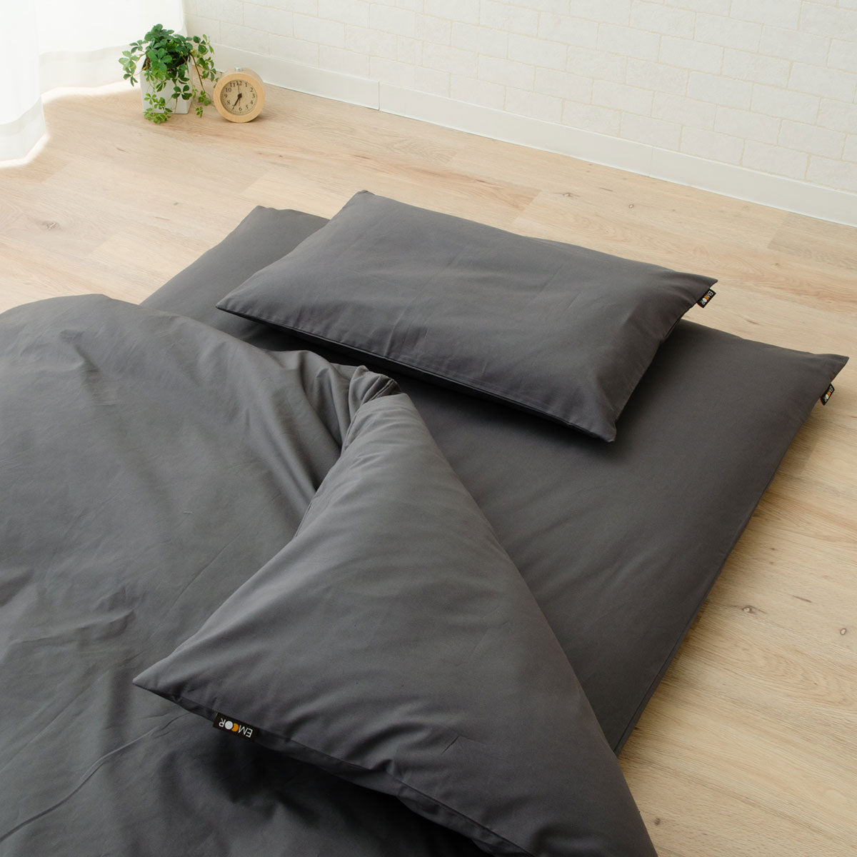 モリリン 掛カバー 150x210 1品2役 グレー シアバター 2枚セット