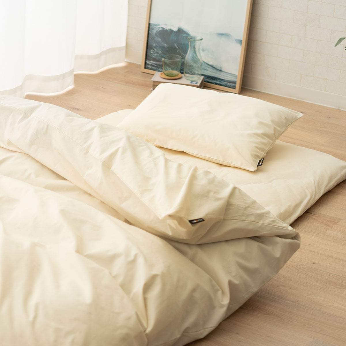 布団カバー 4点セット ダブル 綿100％ 抗菌 防臭 防ダニ
