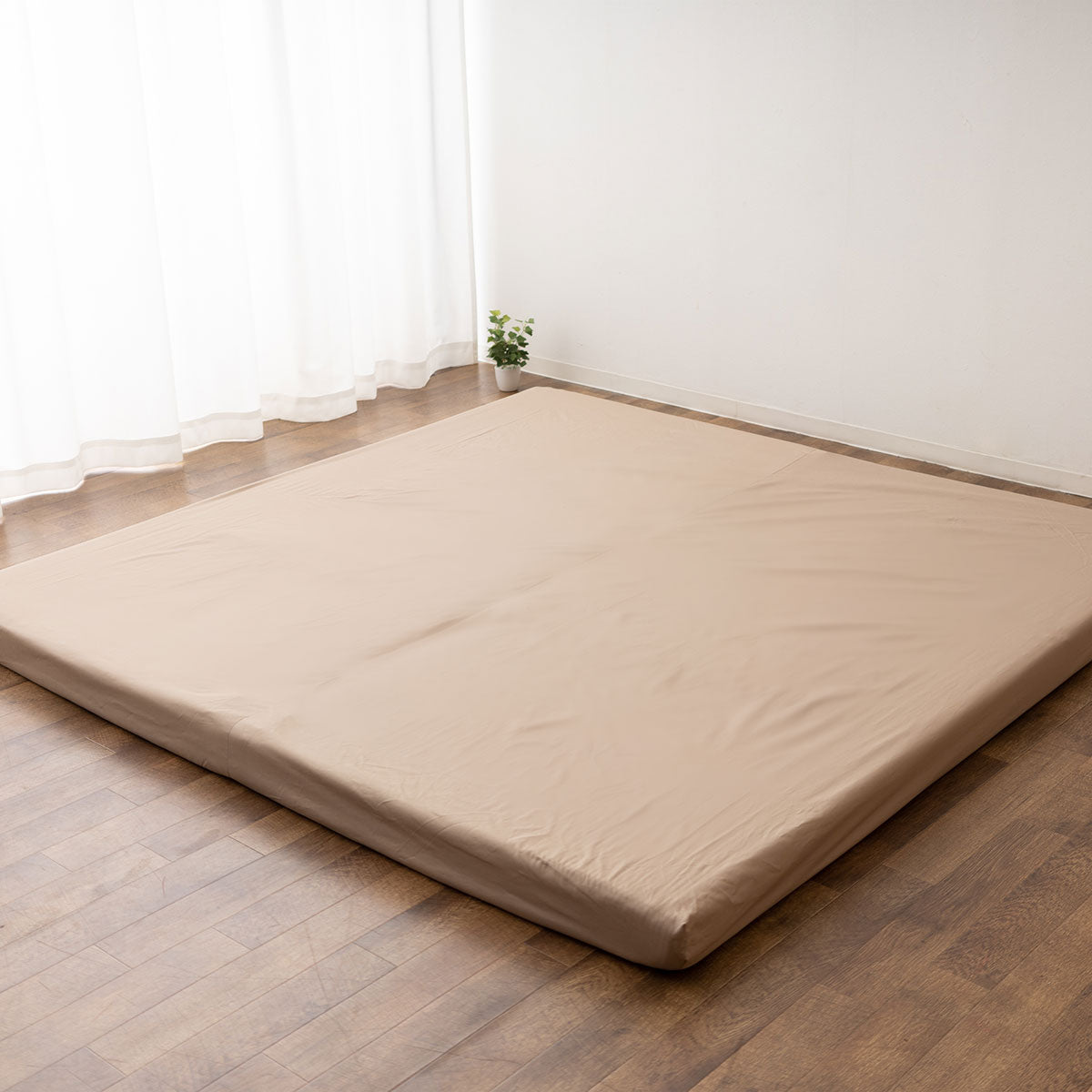ファミリーマットレス専用 フィットシーツ カバー ワイドキング 幅200cm 日本製 綿100％ 抗菌・防臭・防ダニ