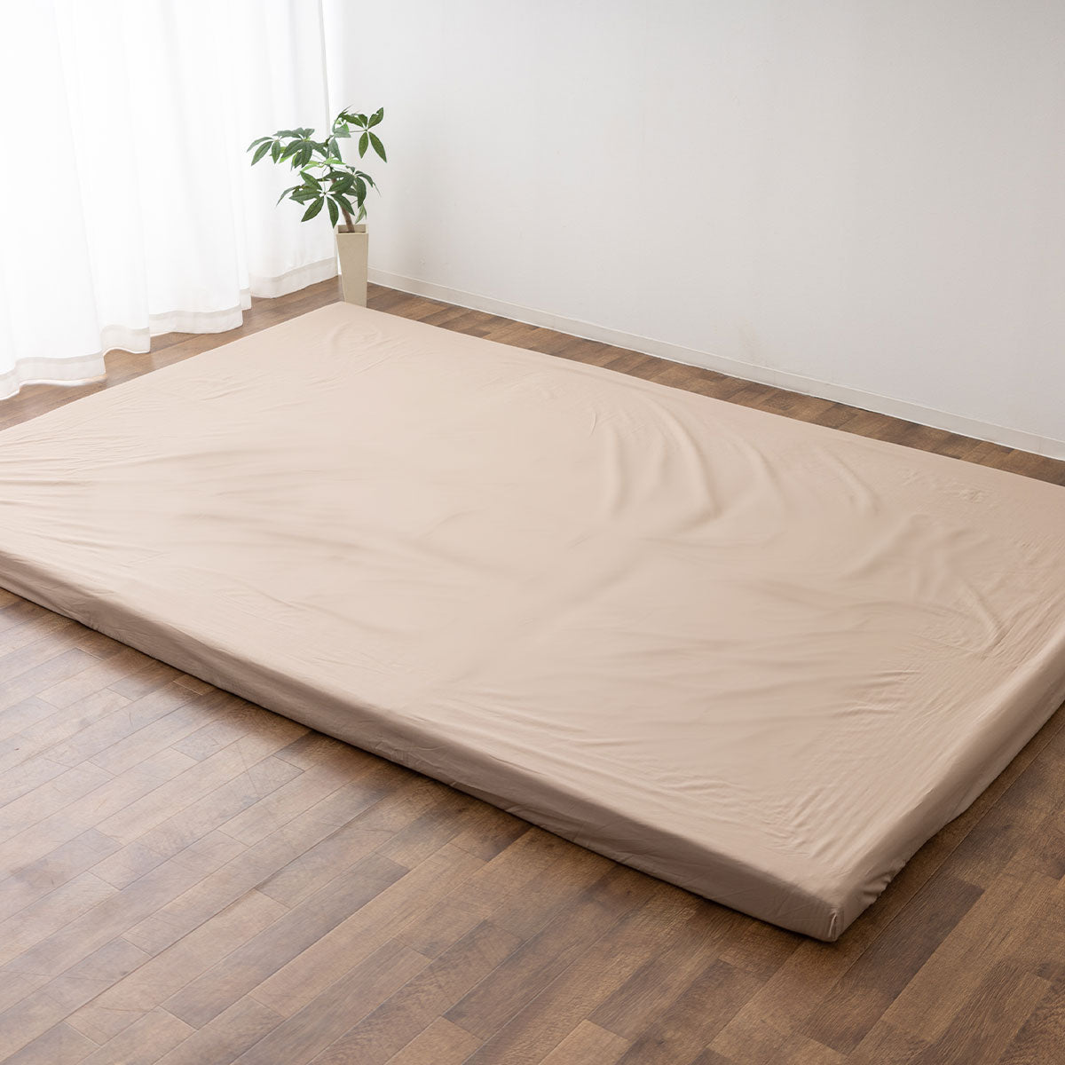 ファミリーマットレス専用 フィットシーツ カバー ワイドキング 幅300cm 日本製 綿100％ 抗菌・防臭・防ダニ
