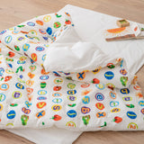 お昼寝布団5点セット はらぺこあおむし 日本製 綿100％ ベビー用 （掛け布団・敷き布団・掛け布団カバー・敷き布団カバー・収納バッグ）