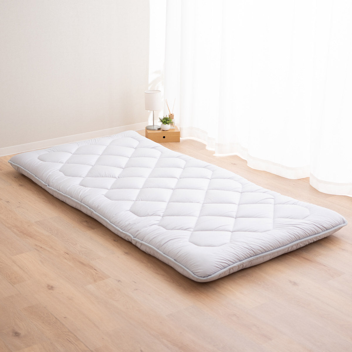 極厚敷き布団 セミダブル 日本製 抗菌 防臭 防ダニ 【エムールカラー