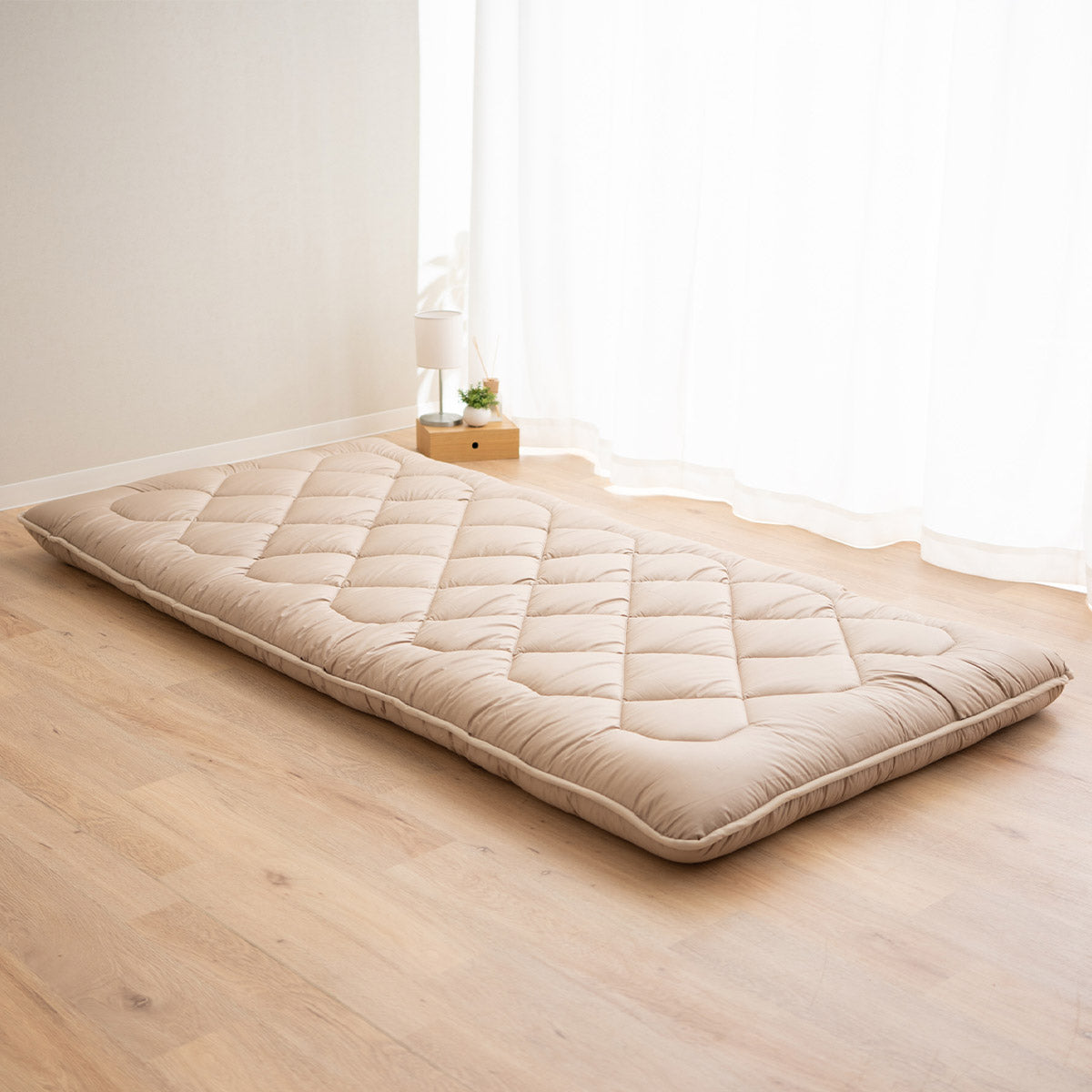 極厚敷き布団 セミダブル 日本製 抗菌 防臭 防ダニ 【エムールカラー