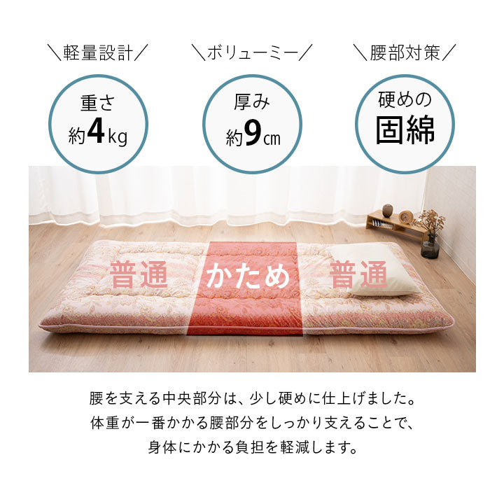 ◆まだ◆腰をしっかり支えるバランス敷き布団 シングルサイズ 日本製