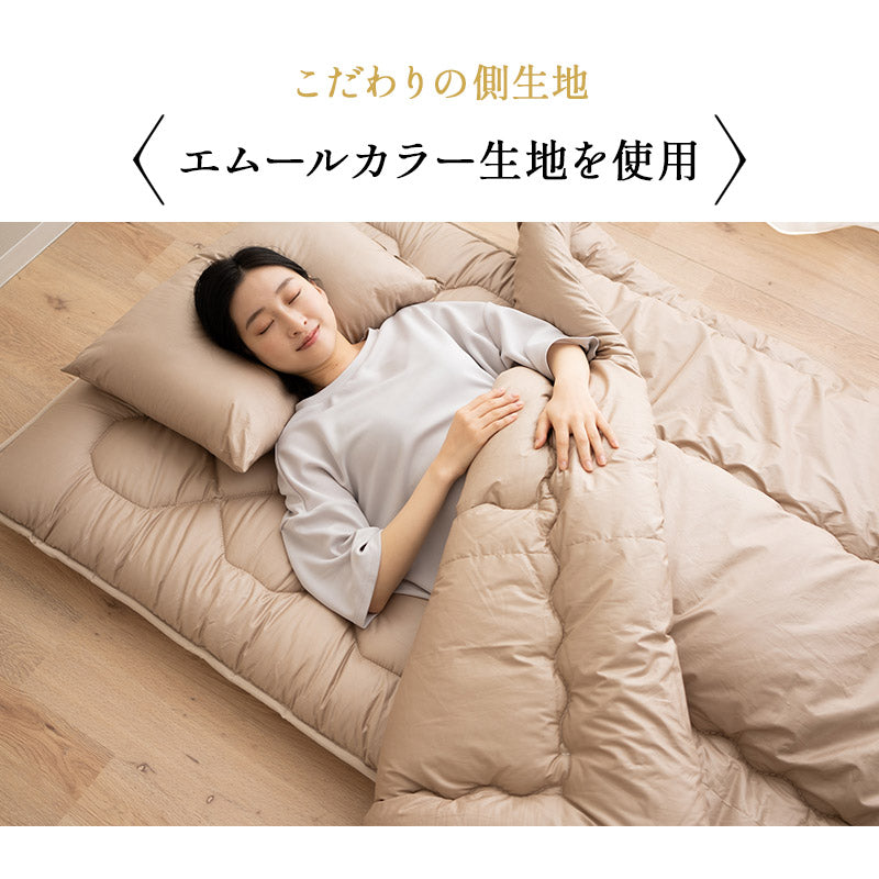 掛け布団 シングルサイズ 日本製 抗菌 防臭 防ダニ 非圧縮タイプ オールシーズン用