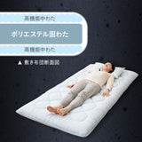 ◆まだ◆極厚敷き布団 ダブルサイズ 日本製 三層構造  綿100％ 抗菌 防臭 防ダニ 高反発 軽量 腰痛