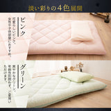 ◆まだ◆極厚敷き布団 セミダブルサイズ 日本製 三層構造  綿100％ 抗菌 防臭 防ダニ 高反発 軽量 腰痛