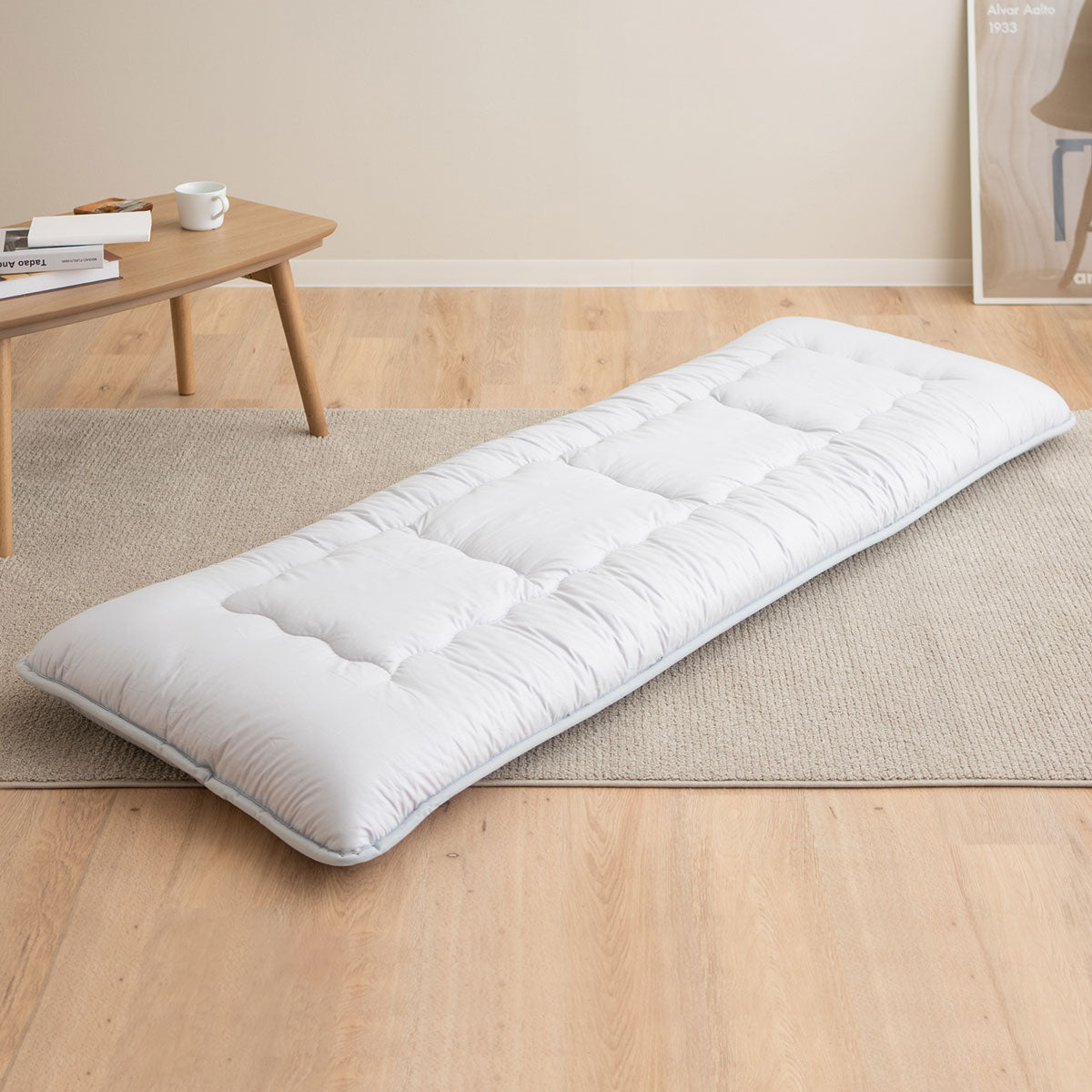 うさとの生地　座布団 エムールカラー】 日本製 抗菌 防臭 防ダニ 長座布団 Lサイズ │ 布団