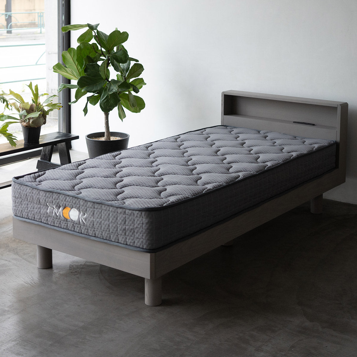 畳ベッド マットレス 2点セット ダブル ジャストフレーム キャビネット