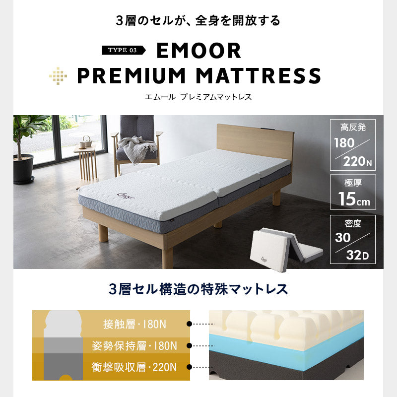 居間になる畳ベッド 選べるマットレス 2点セット ( #101 ジャストフレーム フラットタイプ ) ダブル