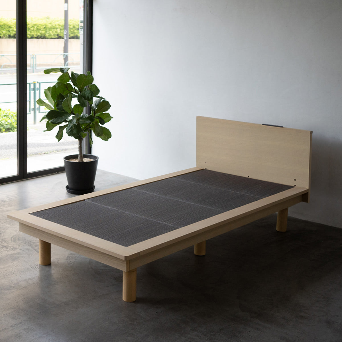 ベッドフレーム 天然木 グリーン　畳ステージ　ベット ベッドフレーム 天然木 グリーン 畳ステージ ベット ステージトップ