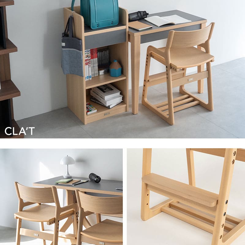 キッズチェア ハイチェア ダイニングチェア グローアップチェア 高さ調節可能 食卓 リビング ダイニング 子供部屋 キッズルーム 入学準備 入園準備 リビング学習 食事 勉強 学習 宿題 お片付け キッズ家具 そだちの居場所 クラット