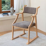 食を楽しむための椅子 みのり オリジナル ダイニングチェア 高座椅子 すぐに使える完成品 食事 軽休息 肘掛け付き ブラウン 母の日 父の日 敬老の日 ギフト 誕生日 プレゼント 一人掛け コンパクト 軽量　青山ショールーム体験可