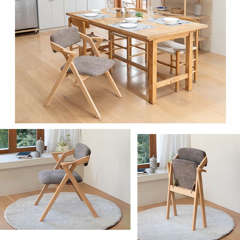 食を楽しむための椅子 【みのり】 折りたたみタイプ 食事のしやすさと