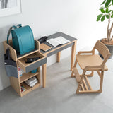 キッズデスク3点セット 子供用 キッズデスク キッズチェア ランドセルラック 高さ調節可能 引き出し付き リビング ダイニング 子供部屋 キッズルーム 入学準備 入園準備 リビング学習 お片付け 勉強 学習 宿題 そだちの居場所 クラット