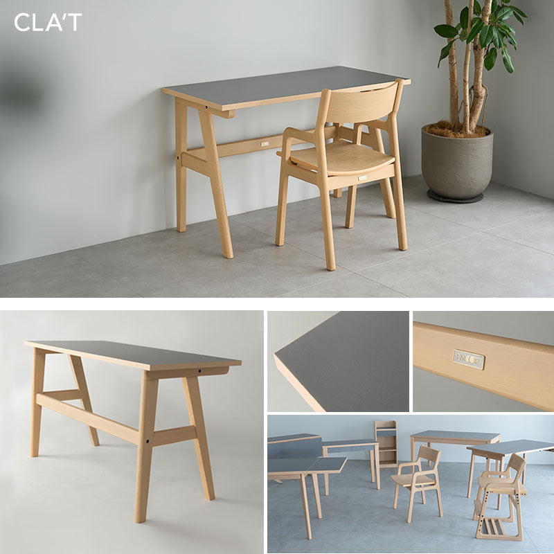 ワークデスク PCデスク パソコンデスク 幅120cm 学習デスク 学習机 勉強机 食卓テーブル ハイテーブル 作業スペース 木製 食卓用 リビング ダイニング オフィス カフェ 飲食店 ショップ 施設 ショールーム 食事 ワーク 作業 PC 在宅 リモート テレワーク リビング学習 キッズデスク 勉強 学習 宿題 空間に溶け込む クラット