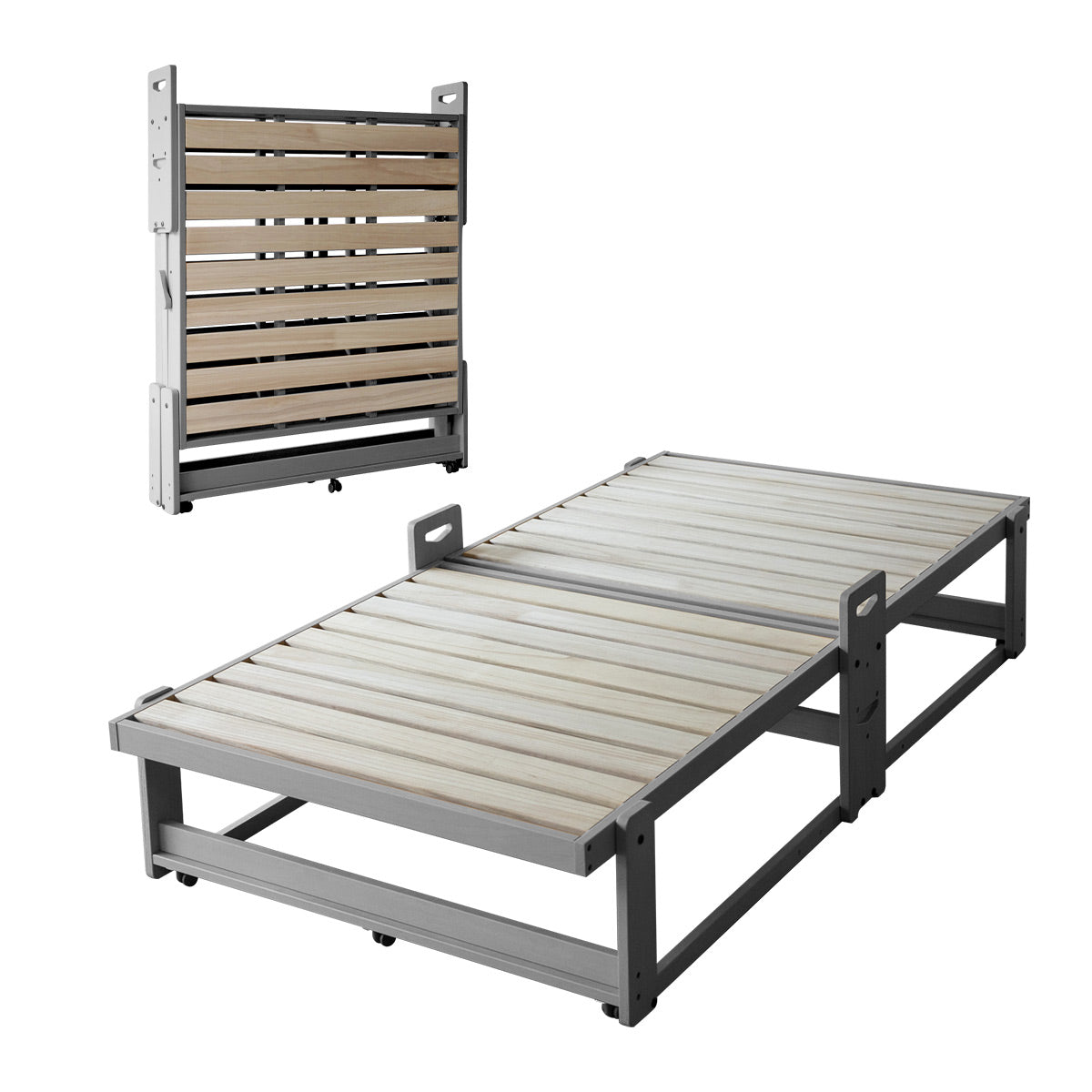 折りたたみベッド すのこベッド シングル 完成品 すのこ スノコ